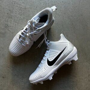 Nike Alpha Menace Strong White Silver IB2572-106 Men's 12.5 Football Cleats NFL